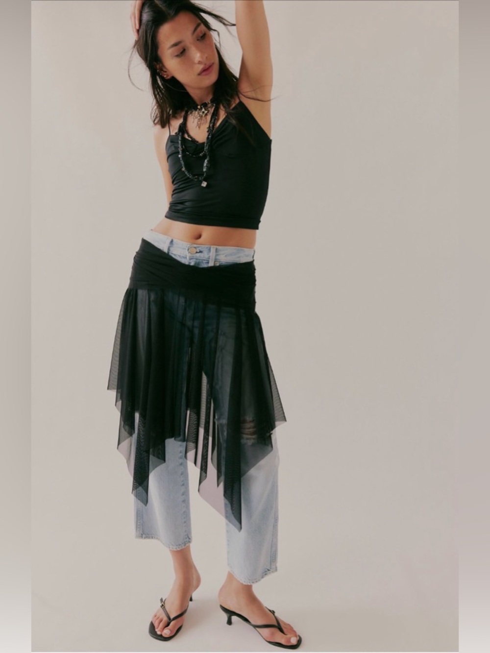 FREE PEOPLE NORMA KAMALI CONVERTIBLE MINI Asymmetric maxi skirt or mini dress